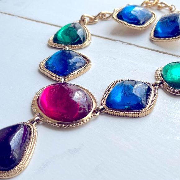 Rare Vintage 1993 Caprianti Jeweltone Kenneth Jay Lane for Avon Parure - Picture 3 of 14